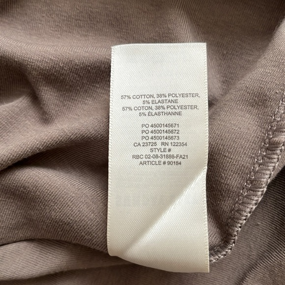 Aritzia Sunday Best Taupe Gray Beige Half-Zip Mock neck Long Sleeve Mini Dress M - Picture 8 of 9